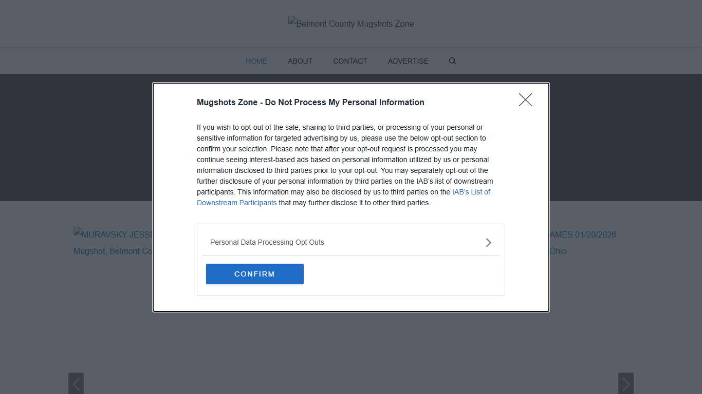 Belmont County Mugshots Zone